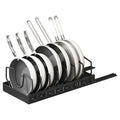 Pull-Out Pots and Pans Organizer — Black, 8 Adjustable Dividers