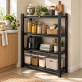 Four-Tier Adjustable Storage Shelf — Black