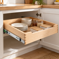 Wood Pull-Out Cabinet Organizer