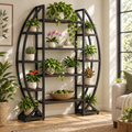Curved Plant Display Shelving
