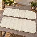 Patio Cushion Covers — Cream White, 14 Pieces