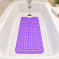Pebble-Texture Bath Mat — Purple