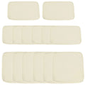 Patio Cushion Covers — Cream White, 14 Pieces