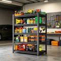 Five-Tier Storage Shelving — Black
