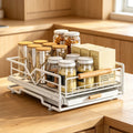 Pull-Out Under-Sink Cabinet Organizer with Drain Tray