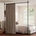 Adjustable Room-Divider Curtain Rod — Black