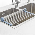 Roll-Up Over-Sink Dish Drying Rack — 17.5 × 11.8 in