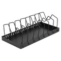 Pull-Out Pots and Pans Organizer — Black, 8 Adjustable Dividers