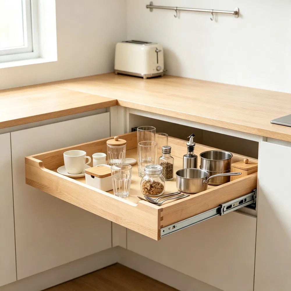Pull-Out Cabinet Shelf — 20 by 21 Inches