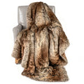 Coffee Faux-Fur Throw